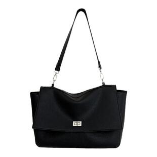 【公子雯】首尔可可 韩国秀林同款通勤大容量单肩斜挎牛皮托特包