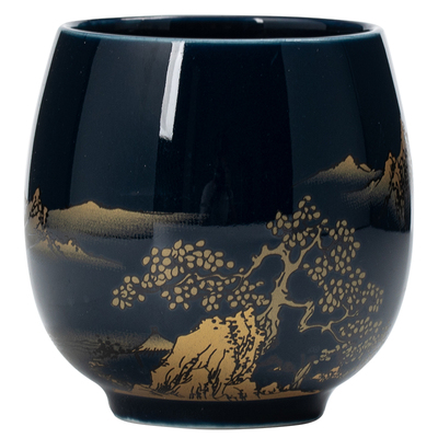 霁兰复古茶杯陶瓷大号喝水杯茶碗