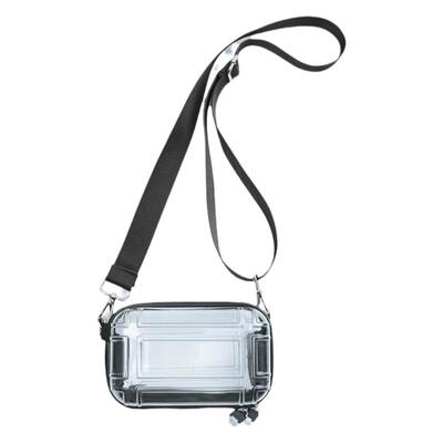 男包透明男女通用斜挎信封小方包