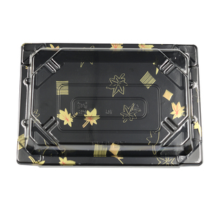 寿司打包盒长方形便当盒商用日式加厚塑料包装高档外卖一次性餐盒