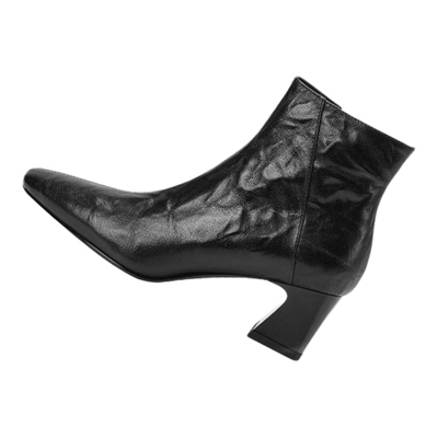 星期六2025新款高跟瘦瘦靴短筒通勤靴秋冬百搭粗跟时装靴女短靴