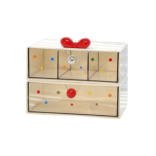 儿童发饰收纳盒抽屉式宝宝头绳发圈女孩发夹皮筋桌面整理盒首饰盒