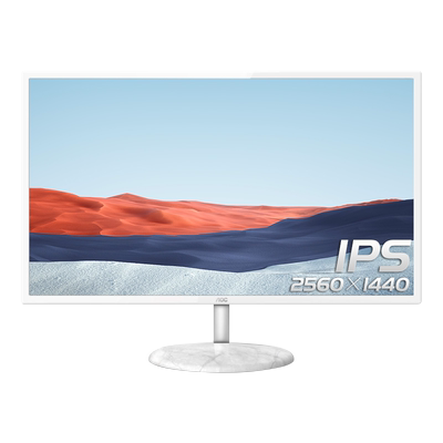 AOC32英寸2K高清白色IPS显示器