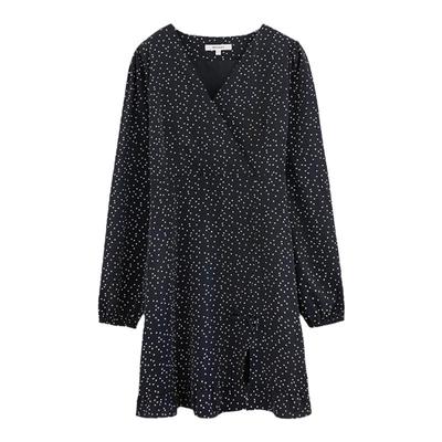 MOUSSY优雅淑女波点茶歇裙连衣裙