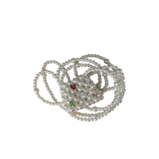 SummerEver 原创小众设计斜挎包Y2K千禧辣妹迷你彩钻口红包耳机包