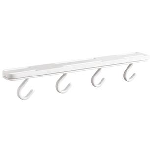 倒挂挂钩一排可伸缩免打孔橱柜粘钩倒置收纳钥匙小物整理排钩背胶