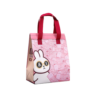 网红铝箔保温打包袋外卖专用无纺布袋手提袋一次性奶茶餐饮包装袋