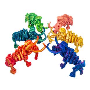 3d打印猛犸象骷髅骨架关节可活动儿童玩具仿真考古化石摆件礼物