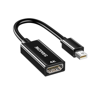 山泽MiniDP转HDMI线迷你电脑转接头雷电口转换器投影仪笔记本接口显示器Macbook连接Surface