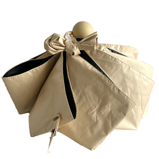 msho幻象系 重度灰香芋紫素色ins自动三折晴雨两用遮阳黑胶雨伞女