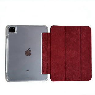 SHELL丨适用于Macbook苹果保护壳华为原创笔记本Neo新年款酒红雪尼尔银丝带钻macbook15air13ProM5Max14/16寸
