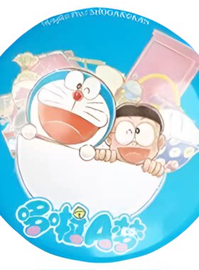 【套装赠徽章】哆啦A梦儿童图画书全4册机器猫大雄 吃音乐的录像花坐在冰山上吃刨冰我给爸爸造地铁神奇口袋 藤子·F·不二雄著