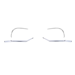 适用24-26奔驰E獠牙风刀前杠亮条护杠E300L前杠饰条改装前电镀条