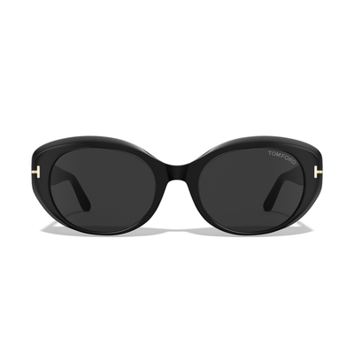 TOM FORD太阳眼镜 猫眼复古防紫外线大牌高级感墨镜女士 FT1293-K