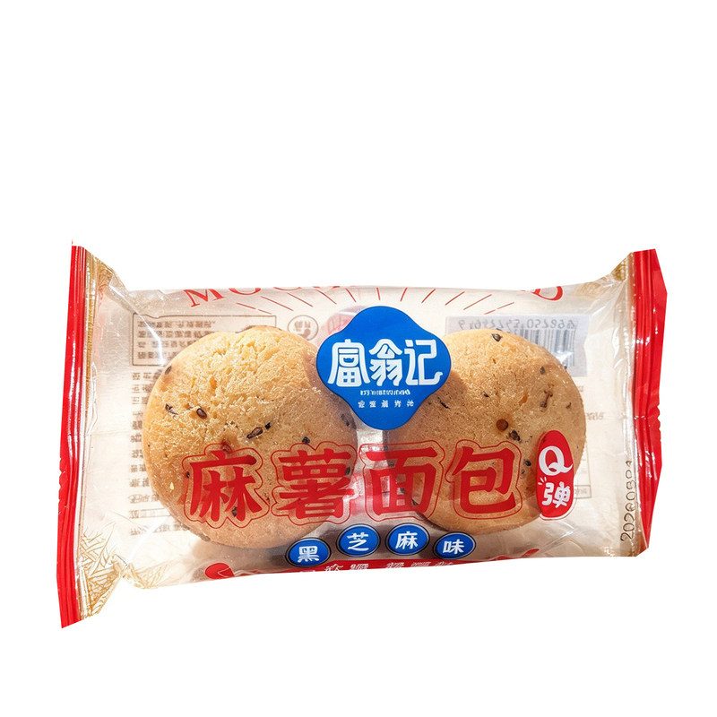 富翁记黑芝麻麻薯面包Q弹软糯