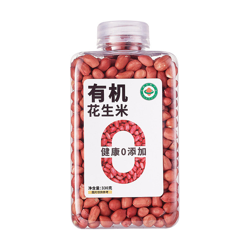 有机杂粮红皮花生米仁无转基因