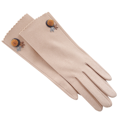 手套女冬季薄款韩版防寒触屏保暖