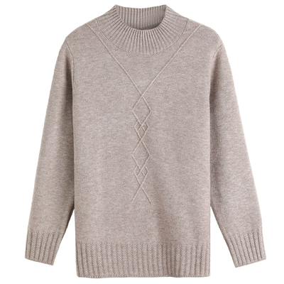 恒源祥羊毛衫套头半高领百搭