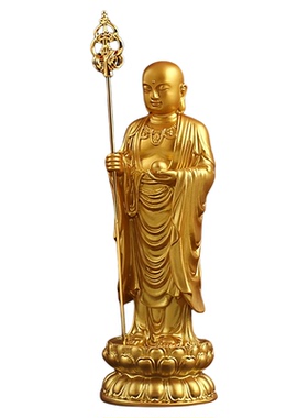 创意黄铜地藏王菩萨摆件