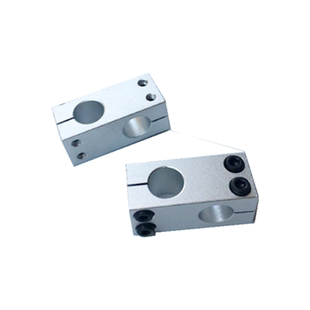 双孔垂直交叉支撑座方型十字架固定夹座钢管光轴十字连接件同异径