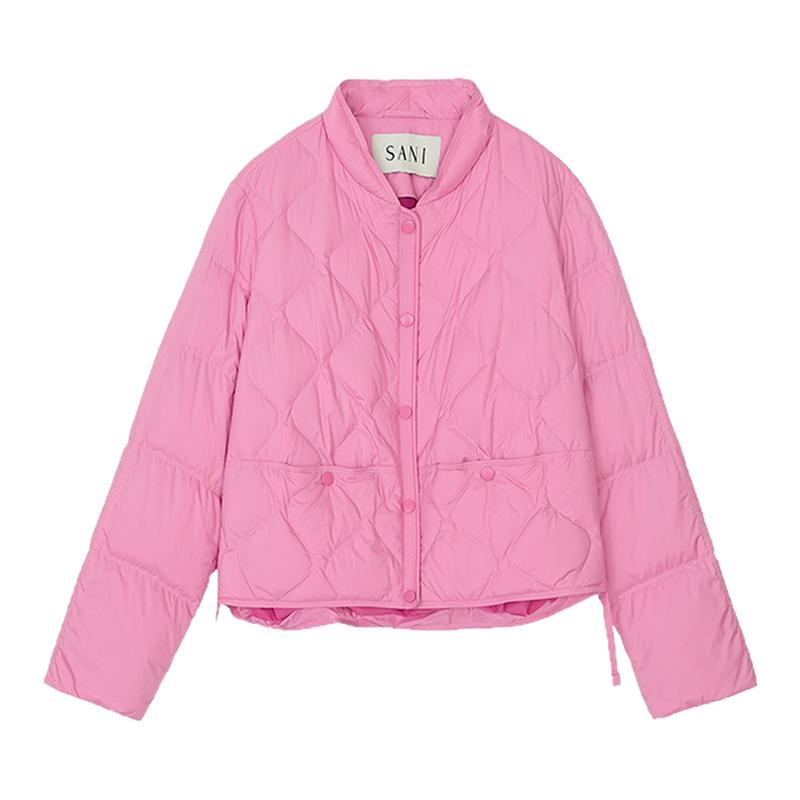 【SANI新品】粉红色羽绒服外套女