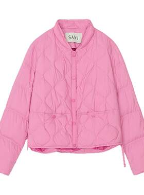 【SANI新品】粉红色羽绒服外套女