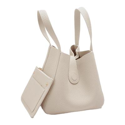 unifine菜篮子头层牛皮水桶包