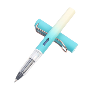 依人走珠笔可换墨胆圆珠签字笔直液式宝珠笔学生用墨囊办公中性笔