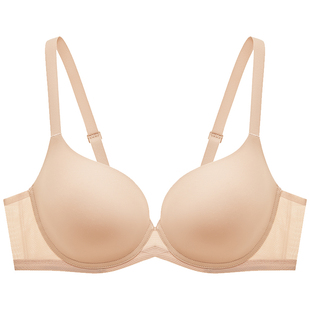 曼妮芬性感侧收大杯文胸内衣大胸显小美背收副乳大码胸衣夏天薄款