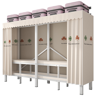 免安装折叠简易布衣柜家用卧室出租房结实耐用加厚加粗全钢架衣橱