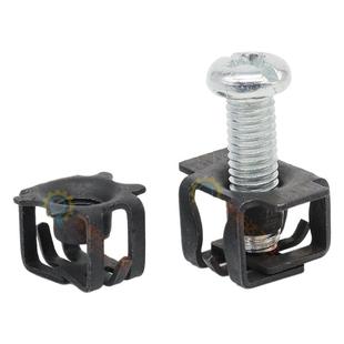 牌照固定底座金属卡扣适用别克雪佛兰五菱宝骏长城车牌螺丝螺母M6