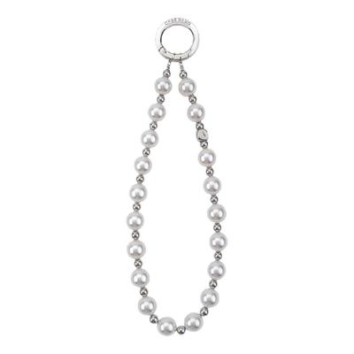 CASEBANG时尚流光炫粉/白珍珠便携手机挂链配件创意腕链条手环贴片挂件可爱挂绳钥匙扣