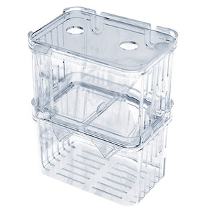 鱼苗繁殖盒孔雀鱼产鱼孵化盒鱼缸透明隔离盒幼鱼斗鱼盒隔离盒大号