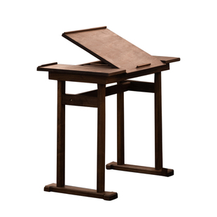 有清堂北美黑胡桃木书桌书架一体可翻盖收纳客厅书房书桌宋式美学