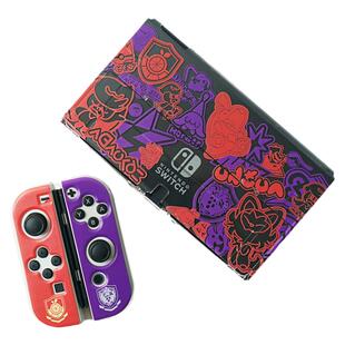 阿吉托摩switch宝可梦朱紫限定收纳包卡盒保护壳NS支架OLED摇杆帽