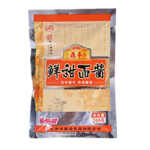上海鼎丰牌鲜甜面酱200g*40袋装鸡肉卷蘸酱 炸酱 烤鸭酱 面酱美味