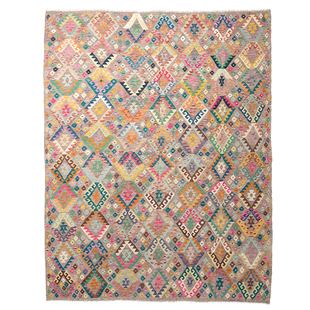 阿富汗进口客厅地毯Kilim土耳其民族风复古几何北欧现代简约挂毯