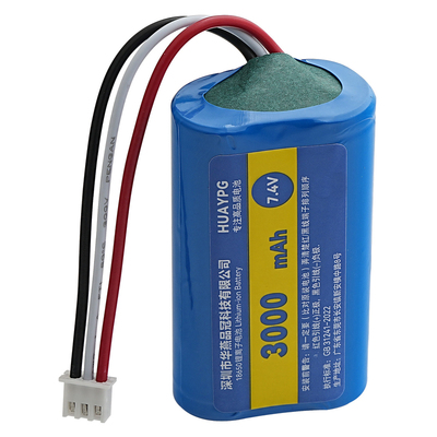 18650锂电池组XH3P三线7.4V