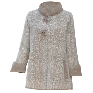 新款妈妈冬装外套高贵洋气貂绒上衣中老年毛呢双面羊绒大衣女秋冬