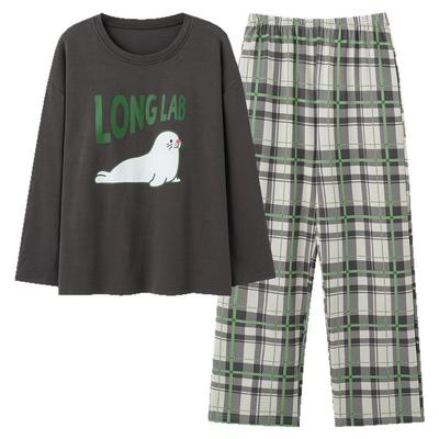 都市丽人旗舰店纯棉睡衣女带胸垫