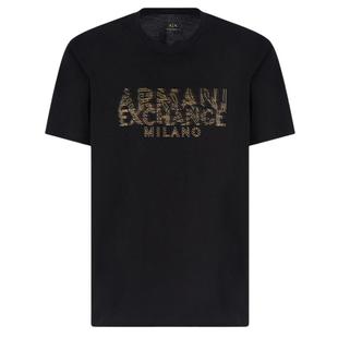 Armani/阿玛尼AX 男士金标时尚休闲圆领短袖T恤 XM000326 AF10364