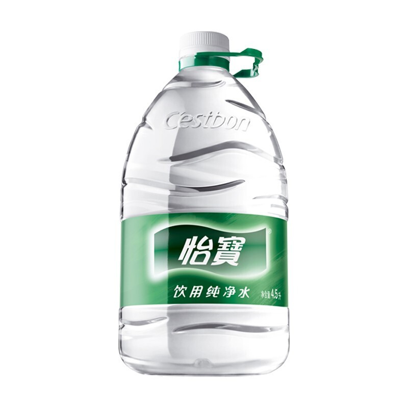 怡宝饮用水纯净水4.5L*4桶整箱装家庭大桶非矿泉水大瓶饮水机可用