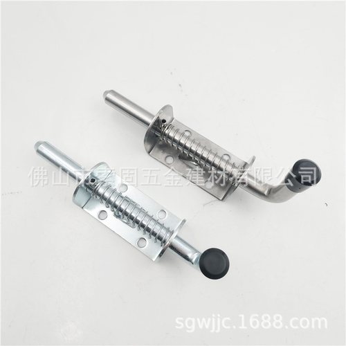 不锈钢304弹簧大插销机械设备插销电插销柜门重型316锁机箱