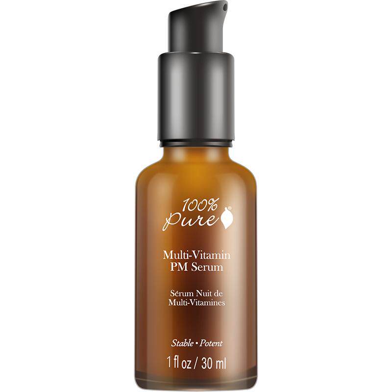 100%Pure复合维生素倍效夜间精华抗氧化亮白修复精华30ml【临期】