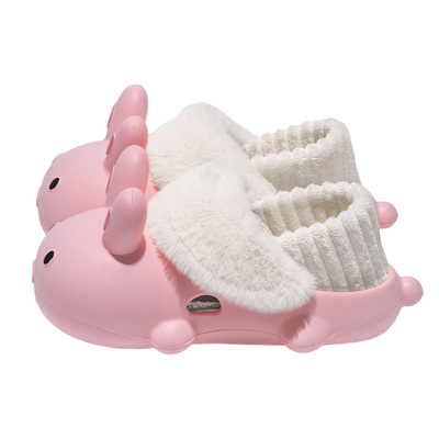 卡通可爱棉拖鞋女秋冬季防水保暖