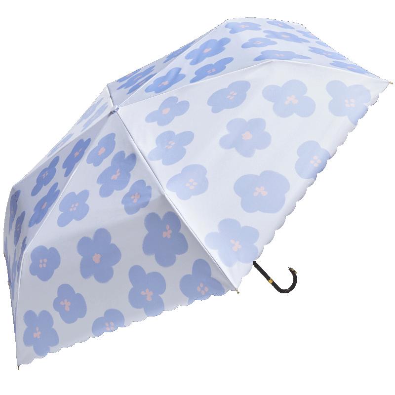 日本obsu小巧防晒防紫外线太阳伞遮阳雨伞五折六折晴雨两用upf50+多图0