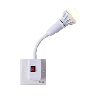 直插led灯带开关插电小夜灯插座式卧室壁灯床头灯喂奶柔光起夜灯