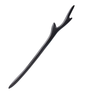 发簪木簪子古风绿檀女盘发日常简约挽发鹿角发簪木质现代檀簪檀木