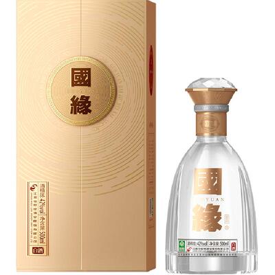 国缘对开500ml单瓶装白酒