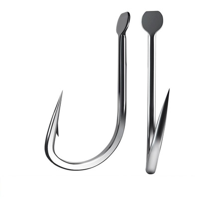 歪嘴伊豆鱼钩散装正品钓鱼勾进口鲫鱼钩细条钩平打有倒刺不跑鱼野